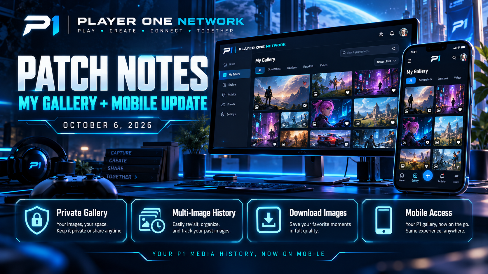 Image Gallery + Mobile Update